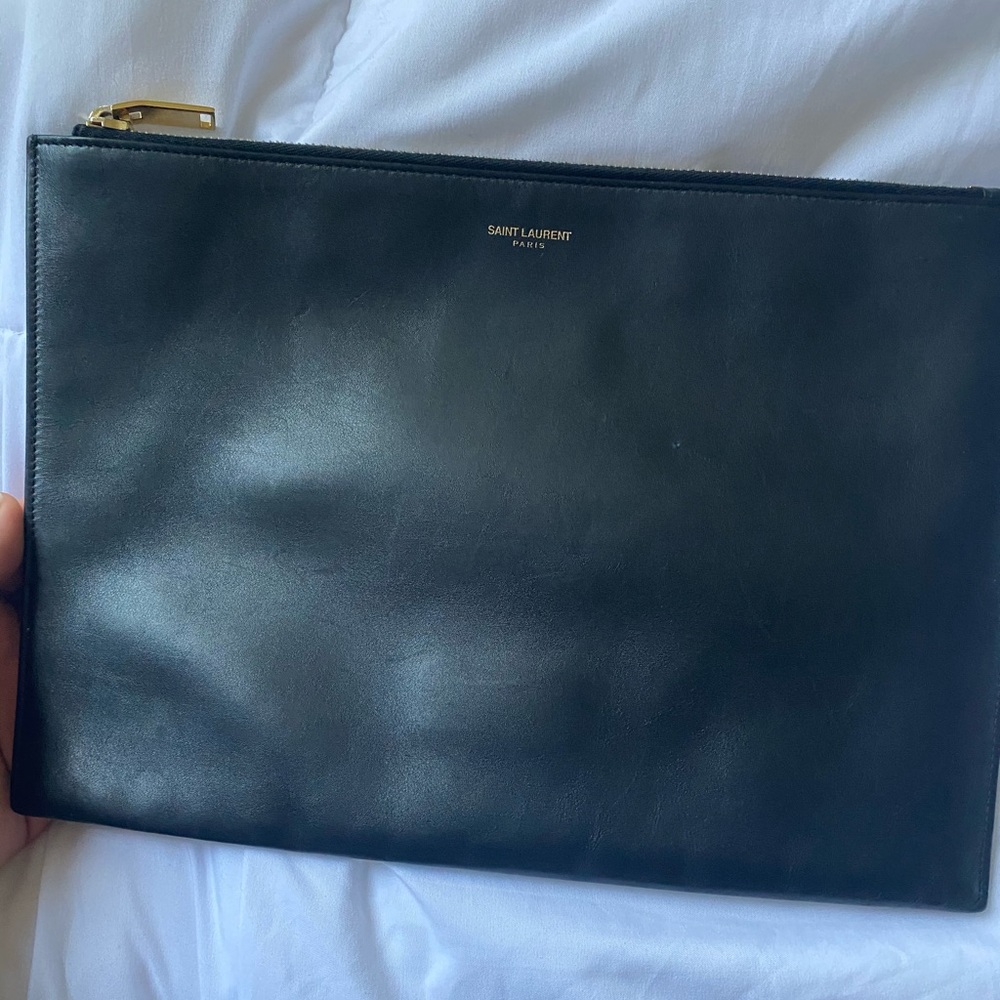 Saint Laurent clutch.